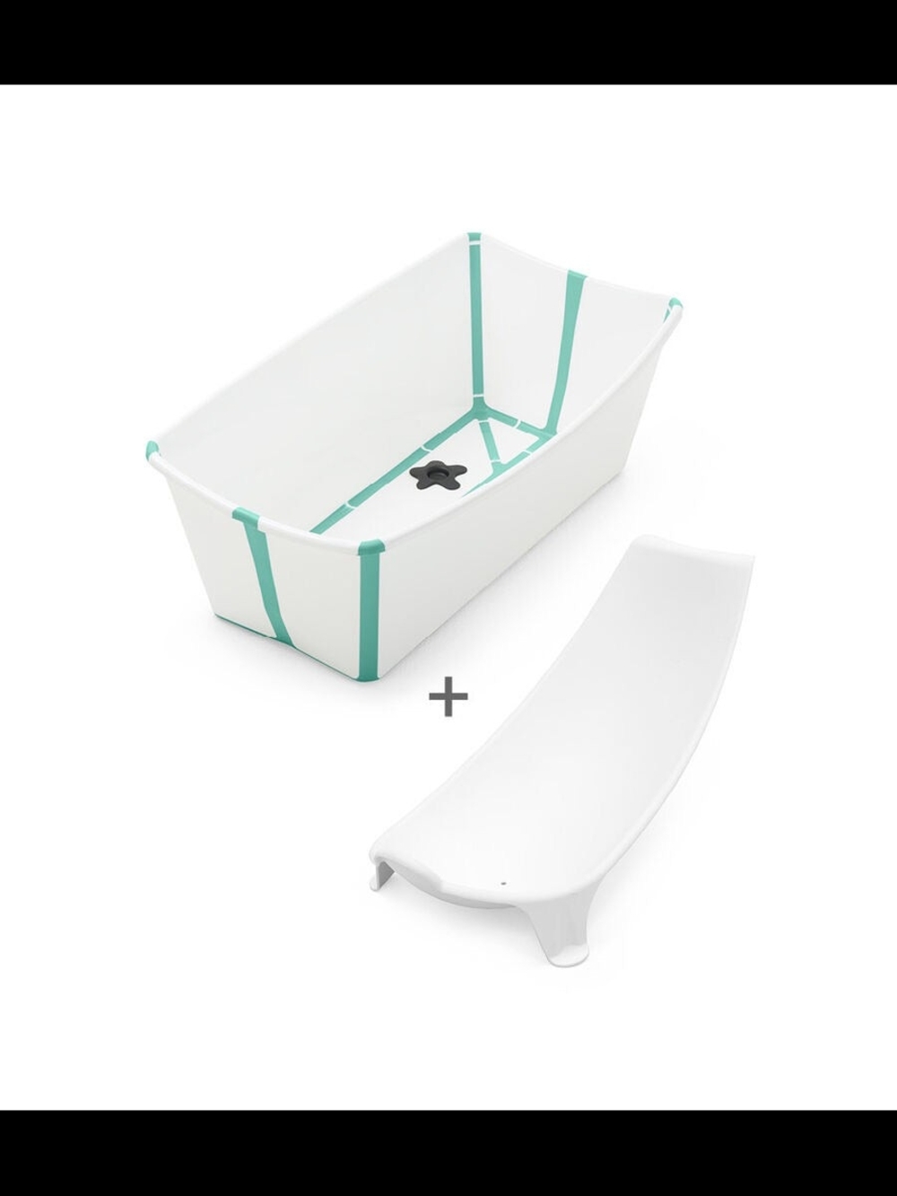 Stokke Flexi Bath Bundle In White/aqua